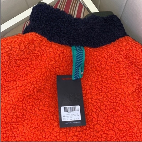 NWT Scotch & Soda Reversible Sherpa Vest - Picture 9 of 15